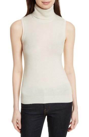 Women's Theory Cashmere Turtleneck Shell - Ivory