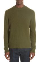 Men's Acne Studios Peele Wool & Cashmere Crewneck Sweater - Green