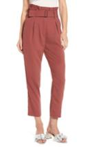 Women's Moon River Paper Bag Waist Trousers - Pink