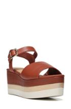 Women's Dr. Scholl's Corinne Layered Platform Sandal M - Brown