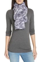 Women's Eileen Fisher Marled Knit Scarf, Size - Blue