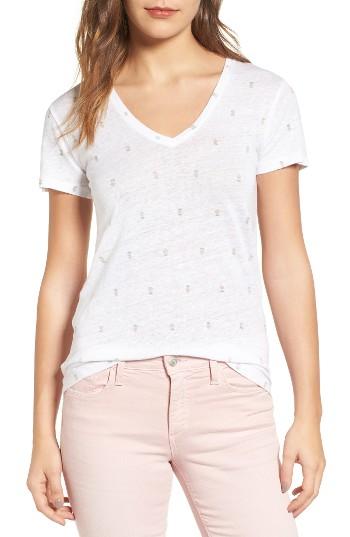 Women's Rails Cara Print Linen Blend Tee