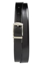 Men's Dunhill Classic Leather Belt, Size - Black