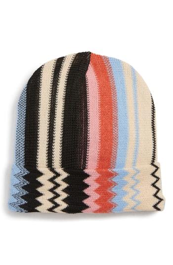 Women's Missoni Stripe Beanie - Pink