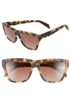 Women's Diff Harper 57mm Polarized Gradient Sunglasses - Havana/ Brown