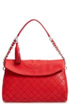 Tory Burch Fleming Leather Foldover Hobo -