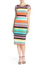 Women's Eci Stripe Pique Midi Sheath Dress - Green