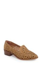Women's Linea Paolo Babe Perforated Loafer .5 M - Brown
