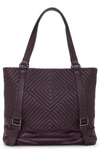 Vince Camuto Tave Quilted Leather Tote - Purple