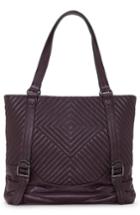 Vince Camuto Tave Quilted Leather Tote - Purple