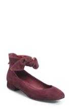 Women's Ono Hosta Ankle Bow Flat .5 M - Burgundy