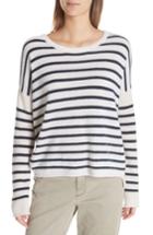 Women's Atm Anthony Thomas Melillo Colorblock Stripe Cashmere Sweater - Blue