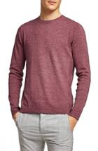 Men's Topman Slim Fit Side Rib Sweater - Burgundy