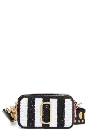 Marc Jacobs Sequin Stripe Snapshot Crossbody Bag -