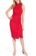 Women's Soprano Twist Front Body-con Dress - Red