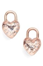 Women's Michael Kors Heart Padlock Stud Earrings