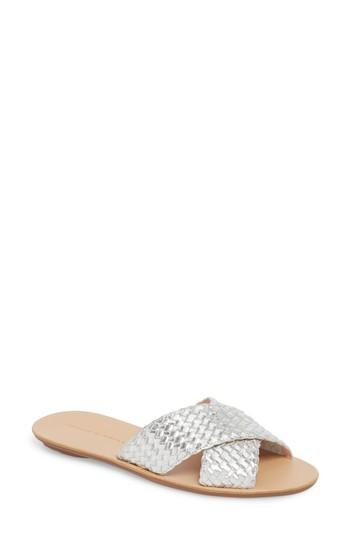 Women's Loeffler Randall Claudie Slide Sandal .5 - Metallic