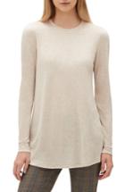 Women's Lafayette 148 New York Lexia Featherweight Jersey Top - Beige