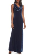 Women's Red Valentino Drop Waist Dress With Scarf, Size - Black