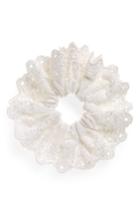 New Friends Colony Ibiza Eyelet Scrunchie, Size - White