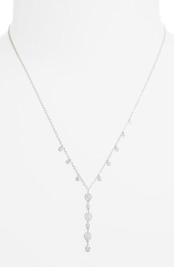 Women's Meira T Diamond Charm Lariat Necklace
