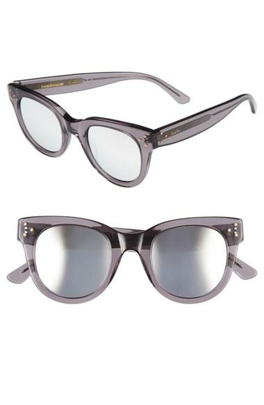 Women's Spektre 'she Loves You' 47mm Sunglasses - Grey/ Silver Mirror