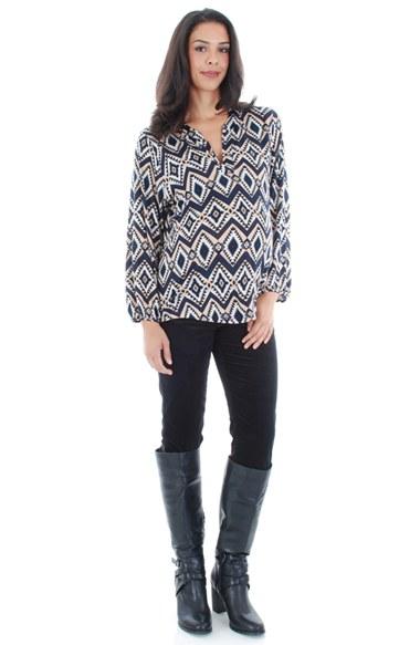 Women's Everly Grey 'izzy' Maternity Top - Blue