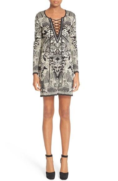 Women's Roberto Cavalli Lace-up Jacquard Dress