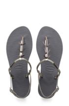 Women's Havaianas You Riviera Embellished Sandal /38 Br - Grey