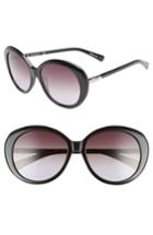 Women's Longchamp 57mm Gradient Oval Sunglasses - Black
