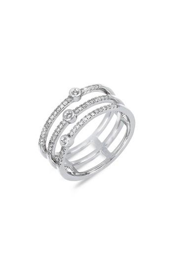 Women's Carriere Triple Row Diamond Stackable Ring (nordstrom Exclusive)