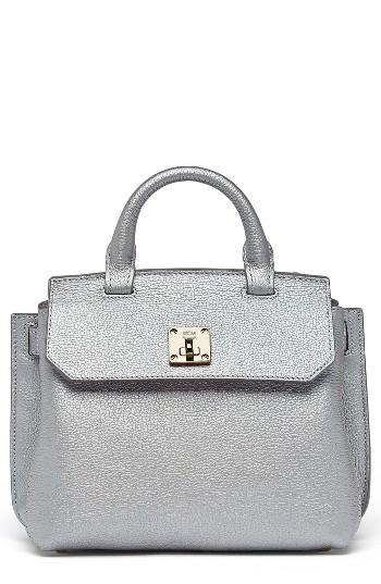 Mcm Milla Leather Crossbody Bag - Metallic