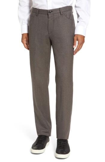 Men's Boss Gaetano Fit Wool Trousers, Size 30r - Beige