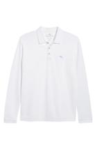 Men's Tommy Bahama Emfielder Long Sleeve Polo, Size - White