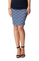 Women's Noppies Luna Over The Belly Maternity Skirt, Size - Blue