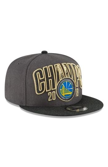 Men's New Era Cap 2018 Nba Champions - Golden State Warriors 9fifty Snapback Cap - Grey