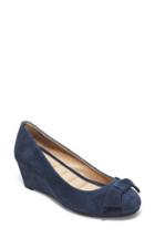 Women's Me Too Bow Embellished Wedge M - Blue