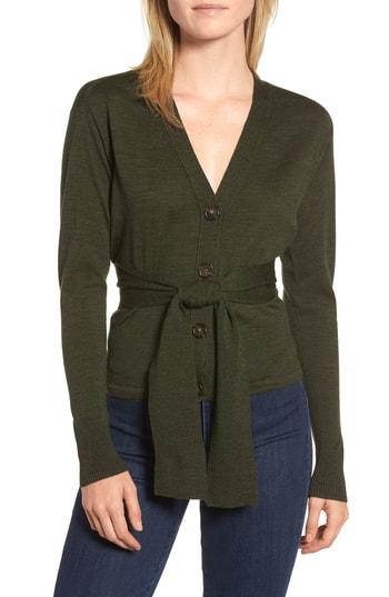 Women's J.crew Sylvia Wrap Cardigan, Size - Green