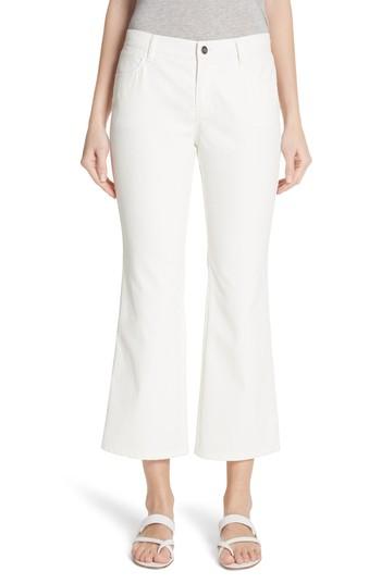 Women's Lafayette 148 New York Mercer Crop Flare Jeans - White