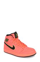 Women's Nike Jordan Air Jordan 1 Retro Premium High Top Sneaker M - Red