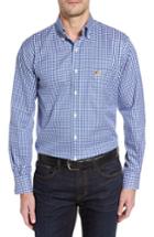 Men's Peter Millar Kansas Jayhawk Check Sport Shirt
