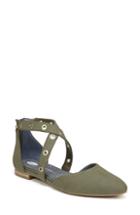 Women's Dr. Scholl's Moto Flat .5 M - Green