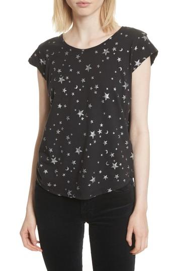 Women's Joie Dillon Embroidered Tee - Black