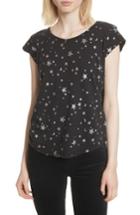 Women's Joie Dillon Embroidered Tee - Black