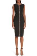 Women's Versace Collection Crystal Embellished Zip Front Dress