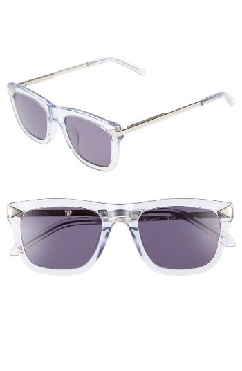 Women's Karen Walker Voltaire 51mm Polarized Sunglasses - Crystal Grey Clear