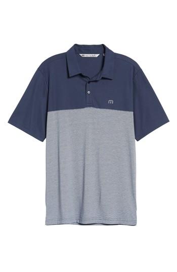 Men's Travis Mathew Sivanish Pique Polo - Blue
