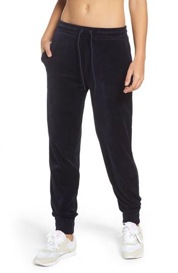 Women's Fila Jodi Velour Jogger Pants - Blue