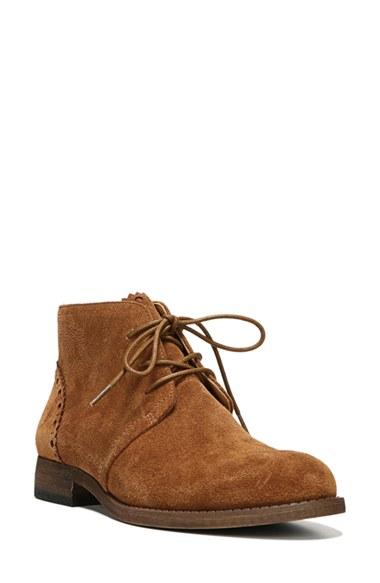 Women's Franco Sarto 'heathrow' Lace Up Bootie M - Brown