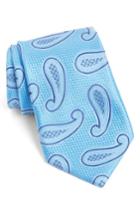 Men's Nordstrom Men's Shop Paisley Silk Tie, Size X-long - Blue/green